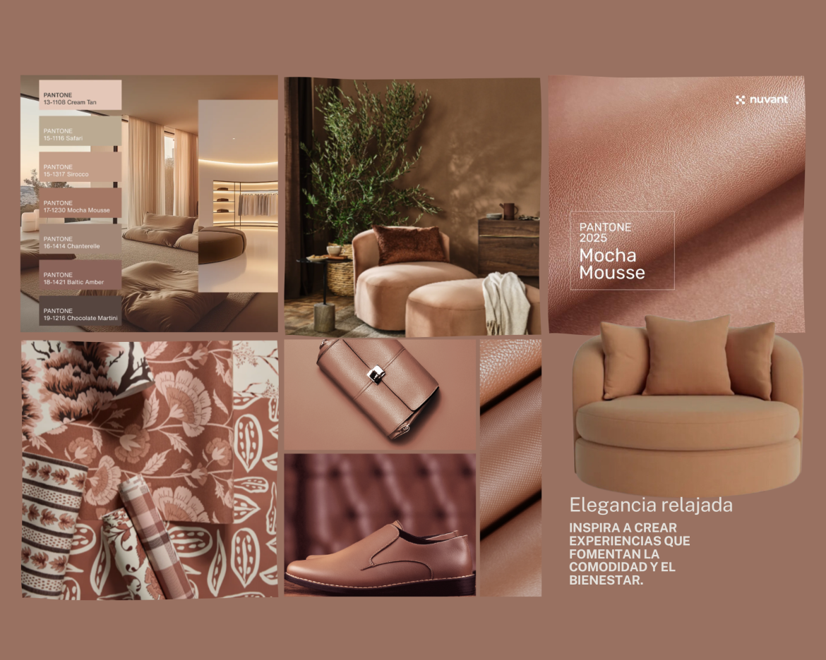 Mocha Mousse: El color del año 2025 que revoluciona el diseño textil en tapicería y calzado